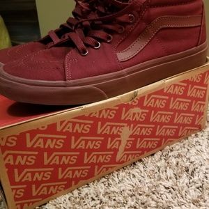 Burgundy Vans